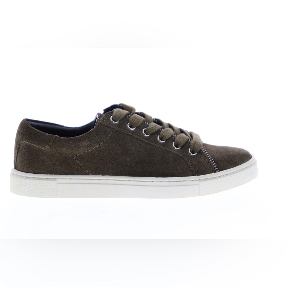 Frye & Co. Sindy Moto Low Womens 6 Green Suede Lifestyle Sneakers Shoes
